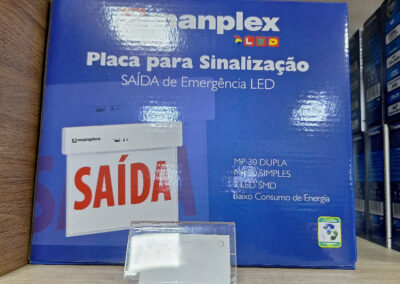 Placa para sinalização saida de Emergencia LED