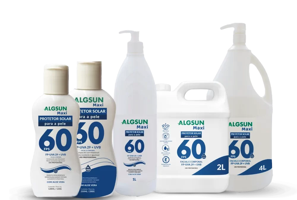 Algsun  Protetor Solar FPS 60 para a pele