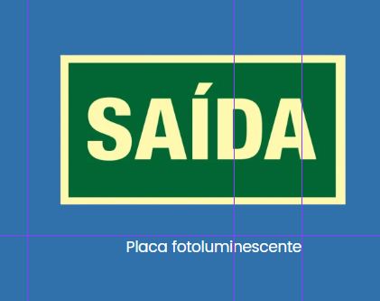 Placa fotoluminescente