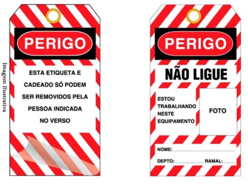 Cartão de bloqueio identificador