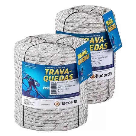 Cordas trava qureda 12mm rolo 50,100,200mt